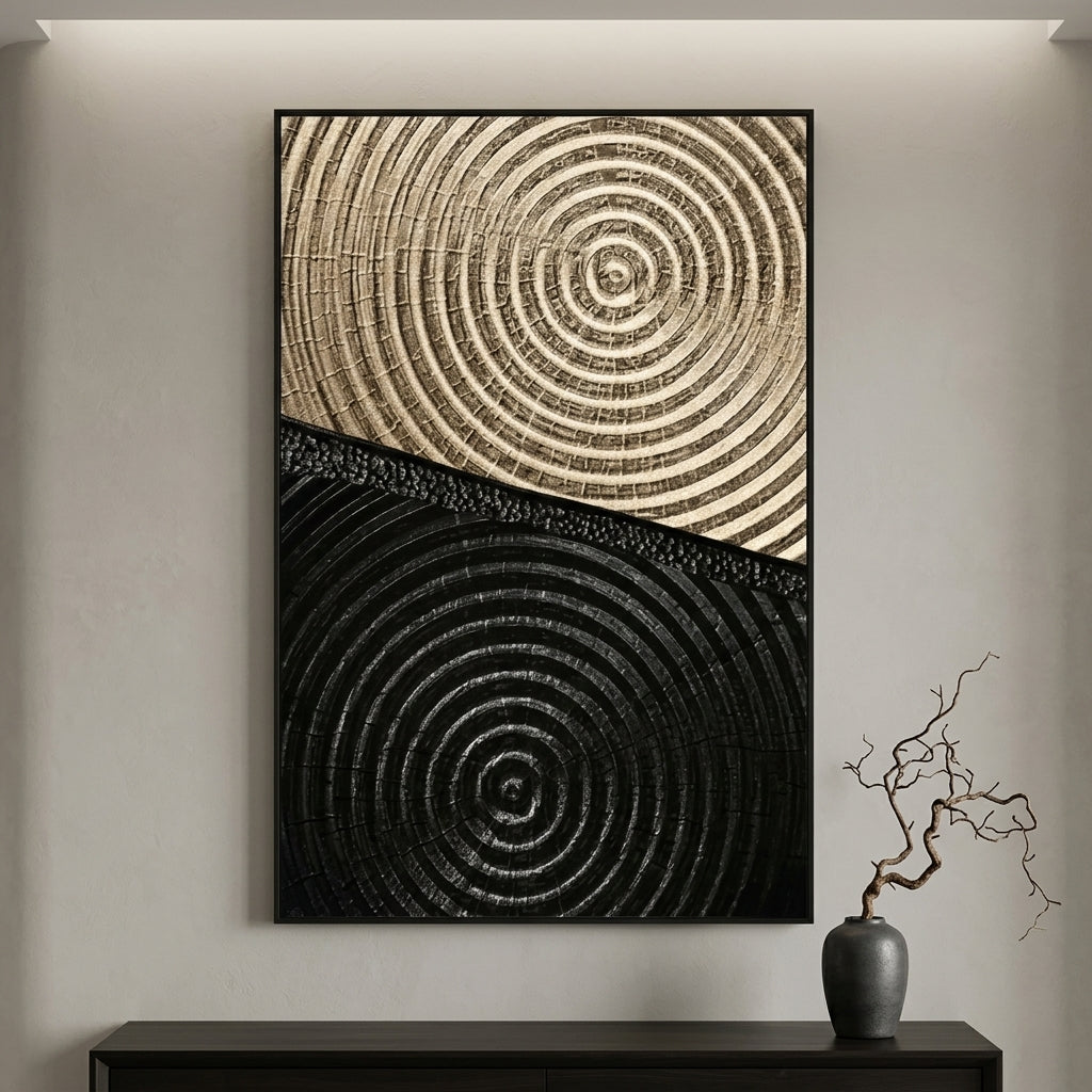 Cuadro Decorativo Contraste - Elegancia en equilibrio