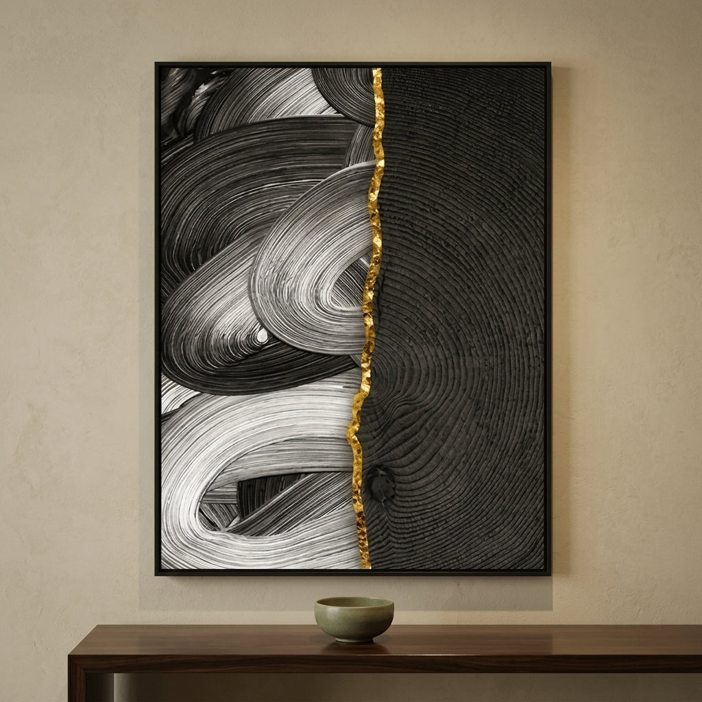 Cuadro Decorativo Contraste - Elegancia en equilibrio